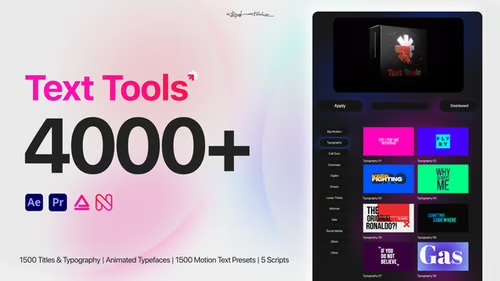 4000+PR AE Final Cut motion textg素材包